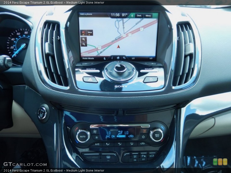 Medium Light Stone Interior Navigation for the 2014 Ford Escape Titanium 2.0L EcoBoost #83398438