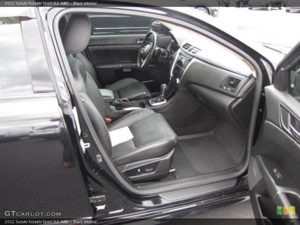 Black Interior Front Seat for the 2012 Suzuki Kizashi Sport SLS AWD #83400745