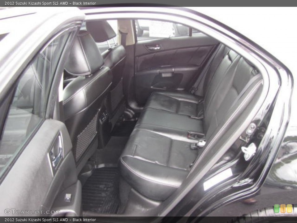 Black Interior Rear Seat for the 2012 Suzuki Kizashi Sport SLS AWD #83400790