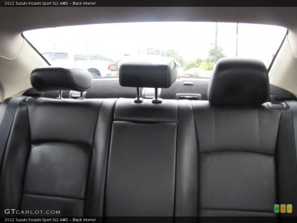 Black Interior Rear Seat for the 2012 Suzuki Kizashi Sport SLS AWD #83400884
