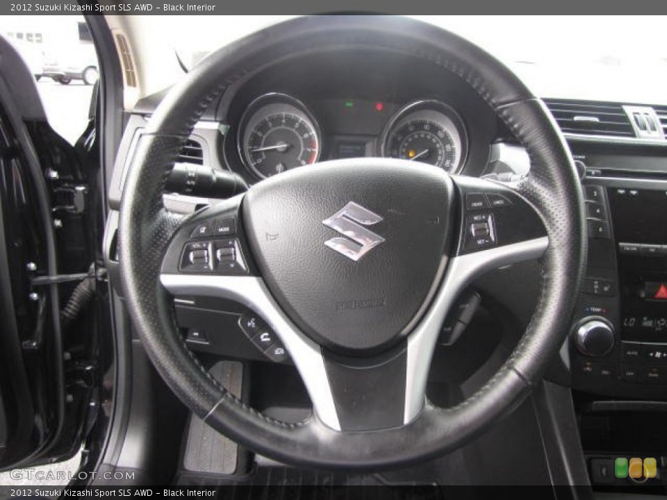 Black Interior Steering Wheel for the 2012 Suzuki Kizashi Sport SLS AWD #83400949