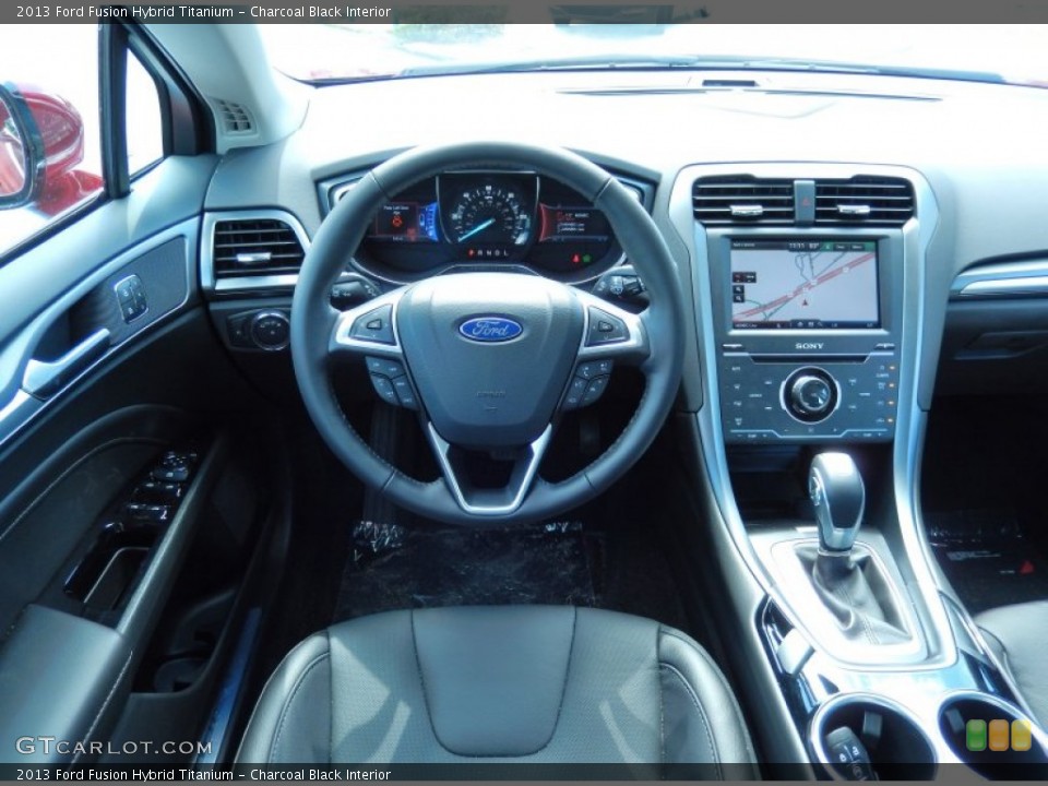 Charcoal Black Interior Dashboard for the 2013 Ford Fusion Hybrid Titanium #83401302