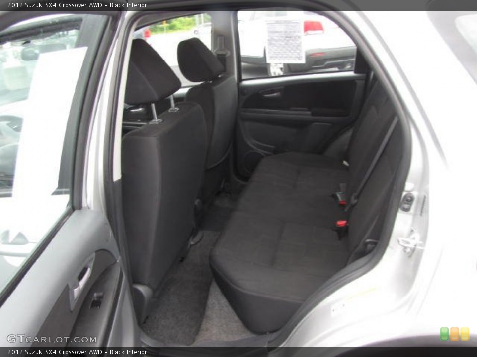 Black Interior Rear Seat for the 2012 Suzuki SX4 Crossover AWD #83403484