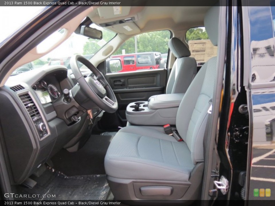 Black/Diesel Gray Interior Photo for the 2013 Ram 1500 Black Express Quad Cab #83405023