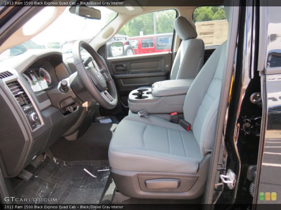 Black/Diesel Gray Interior Photo for the 2013 Ram 1500 Black Express Quad Cab #83405452