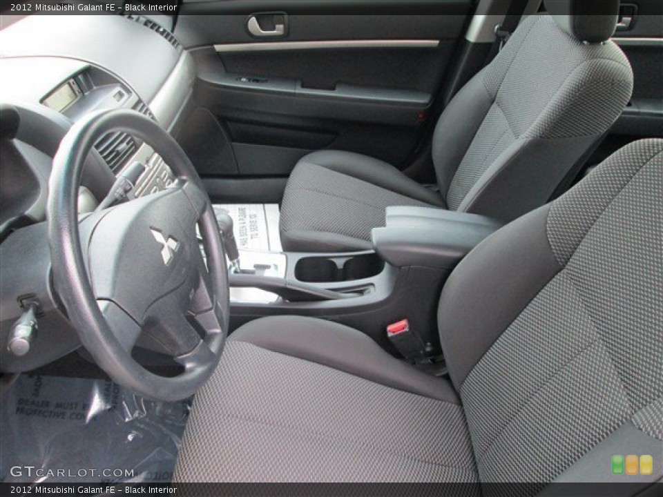 Black Interior Front Seat for the 2012 Mitsubishi Galant FE #83405504