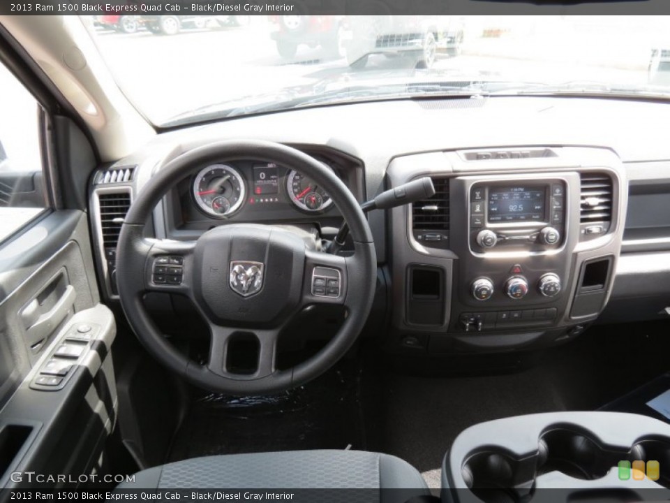 Black/Diesel Gray Interior Dashboard for the 2013 Ram 1500 Black Express Quad Cab #83405506