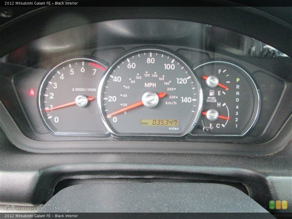 Black Interior Gauges for the 2012 Mitsubishi Galant FE #83405707