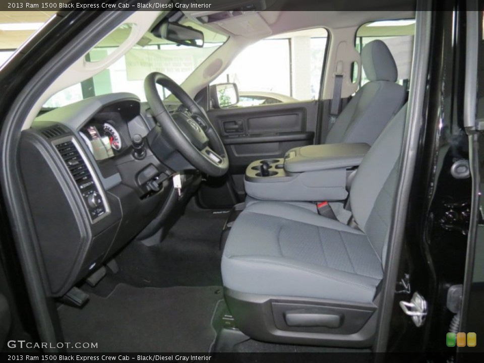 Black/Diesel Gray Interior Photo for the 2013 Ram 1500 Black Express Crew Cab #83406253