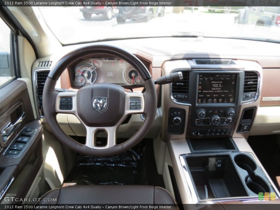 Canyon Brown/Light Frost Beige Interior Dashboard for the 2013 Ram 3500 Laramie Longhorn Crew Cab 4x4 Dually #83406721