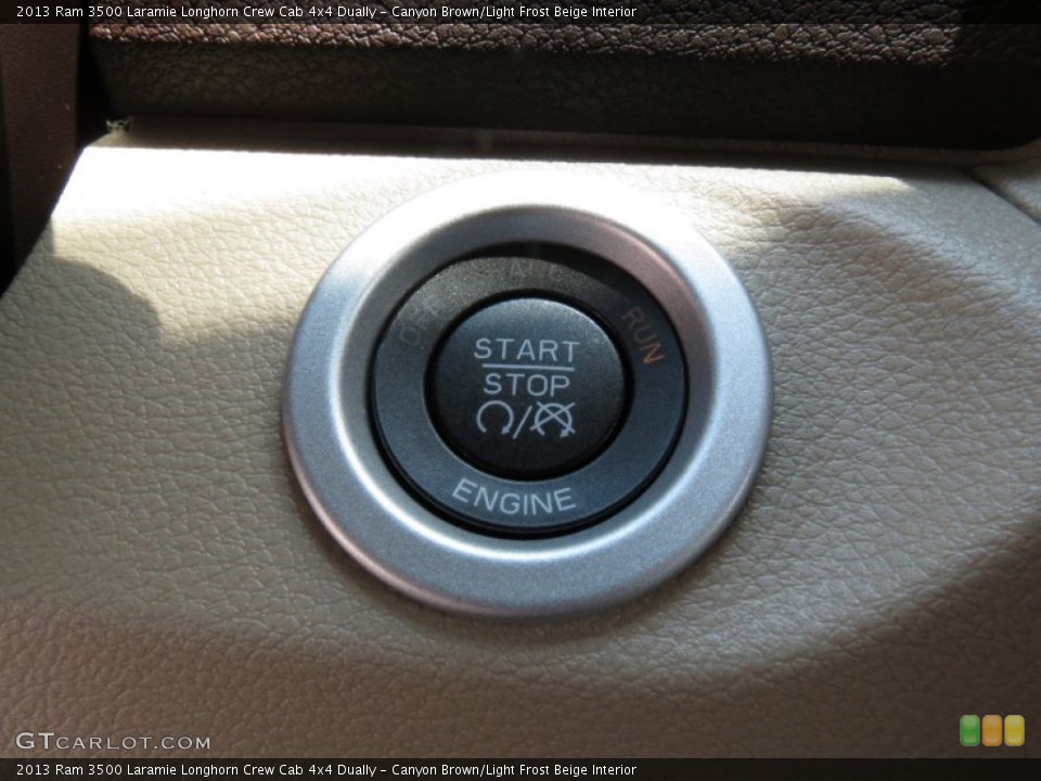 Canyon Brown/Light Frost Beige Interior Controls for the 2013 Ram 3500 Laramie Longhorn Crew Cab 4x4 Dually #83406826