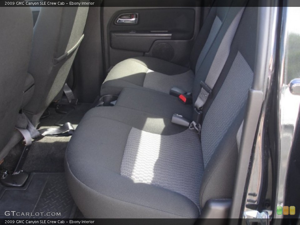 Ebony Interior Rear Seat for the 2009 GMC Canyon SLE Crew Cab #83407273