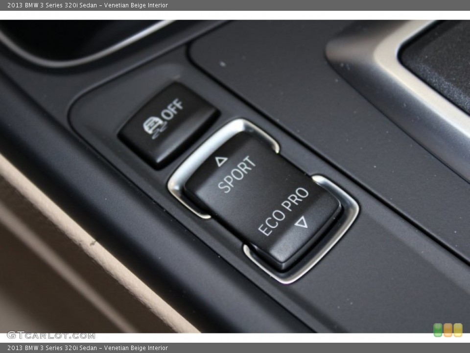 Venetian Beige Interior Controls for the 2013 BMW 3 Series 320i Sedan #83409334