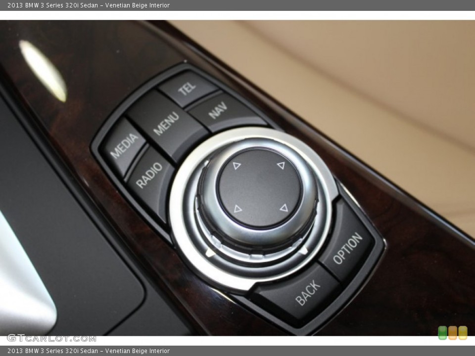 Venetian Beige Interior Controls for the 2013 BMW 3 Series 320i Sedan #83409349