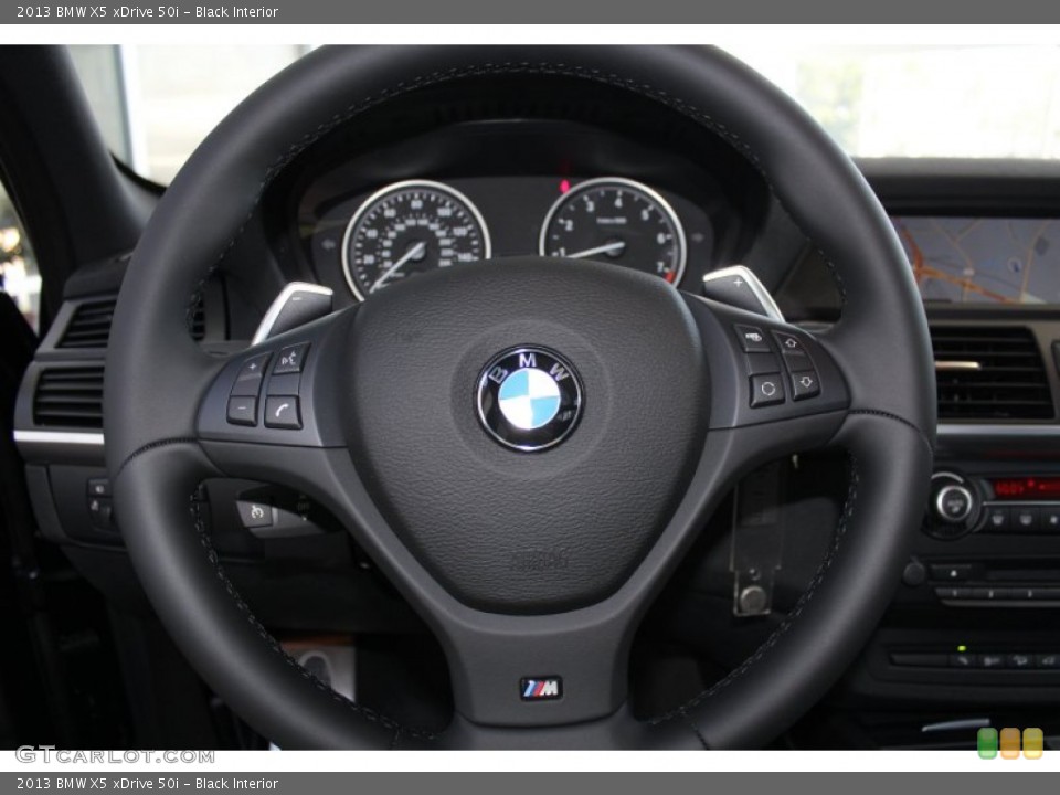 Black Interior Steering Wheel for the 2013 BMW X5 xDrive 50i #83409886