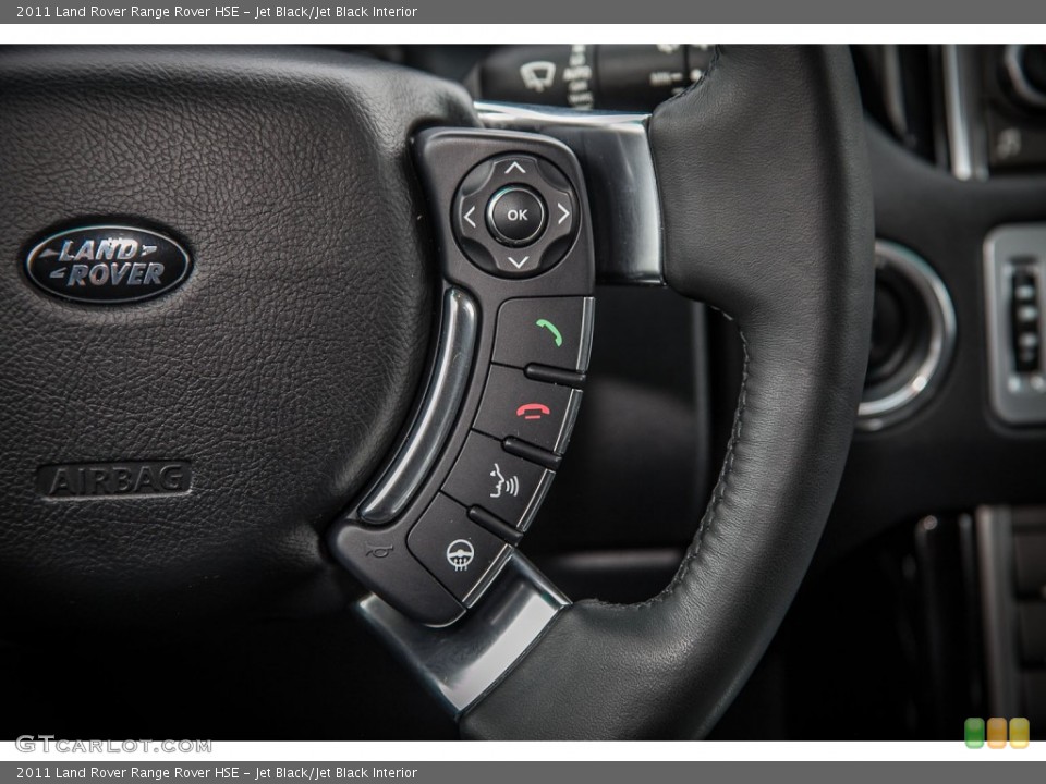 Jet Black/Jet Black Interior Controls for the 2011 Land Rover Range Rover HSE #83410162