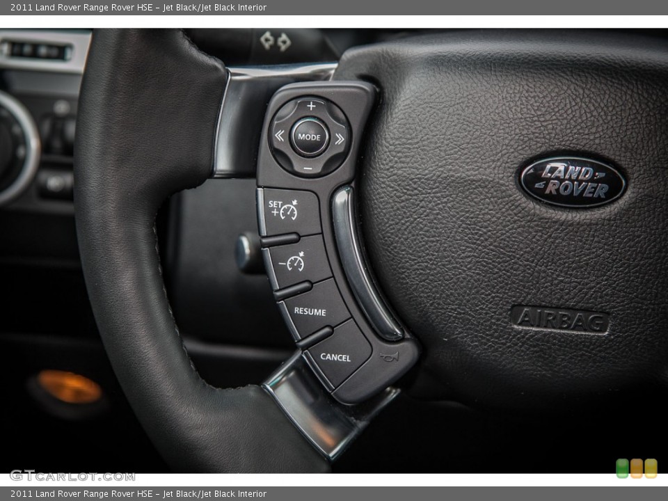 Jet Black/Jet Black Interior Controls for the 2011 Land Rover Range Rover HSE #83410201