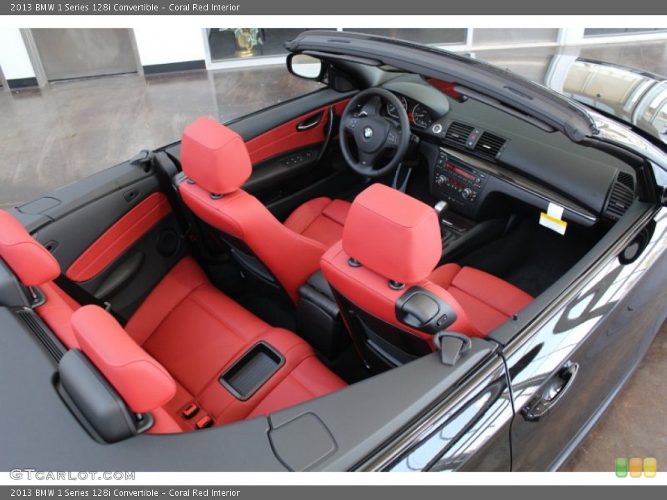 Coral Red Interior Photo for the 2013 BMW 1 Series 128i Convertible #83410664