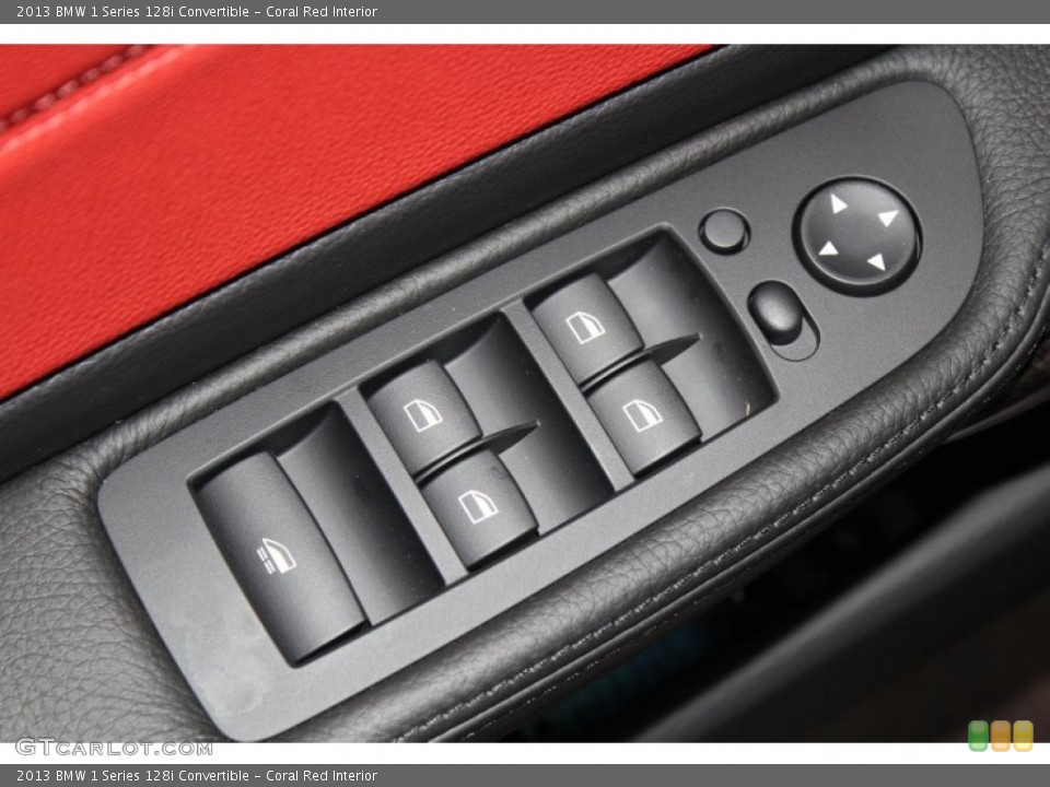 Coral Red Interior Controls for the 2013 BMW 1 Series 128i Convertible #83411065