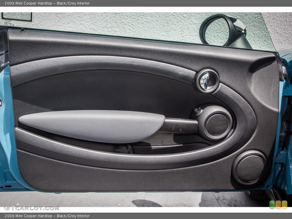 Black/Grey Interior Door Panel for the 2009 Mini Cooper Hardtop #83411626