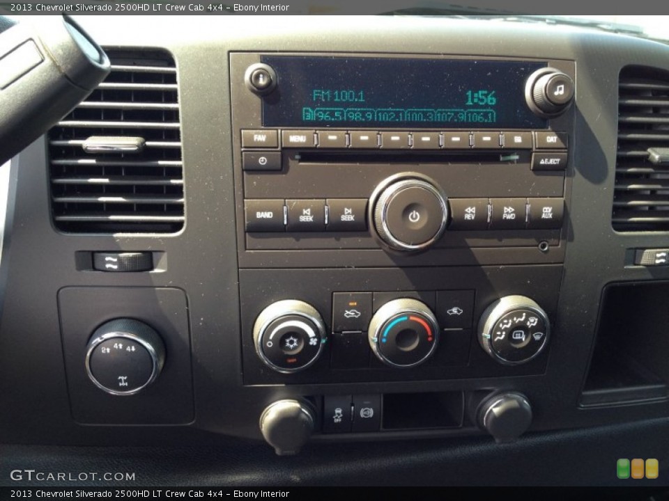 Ebony Interior Controls for the 2013 Chevrolet Silverado 2500HD LT Crew Cab 4x4 #83415095