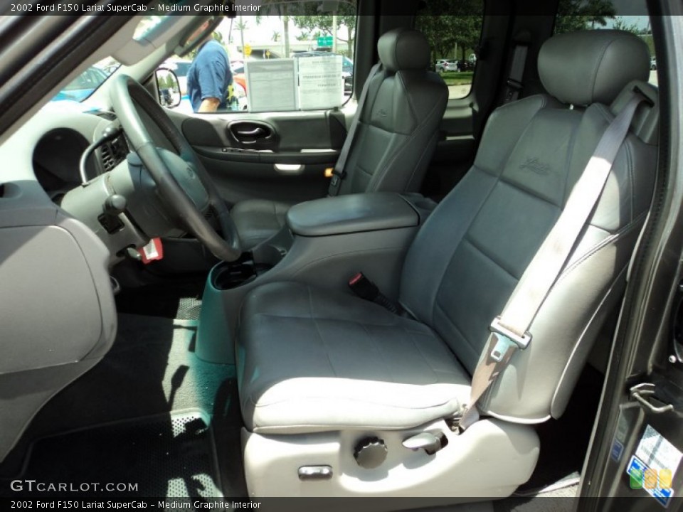 Medium Graphite Interior Front Seat for the 2002 Ford F150 Lariat SuperCab #83415229