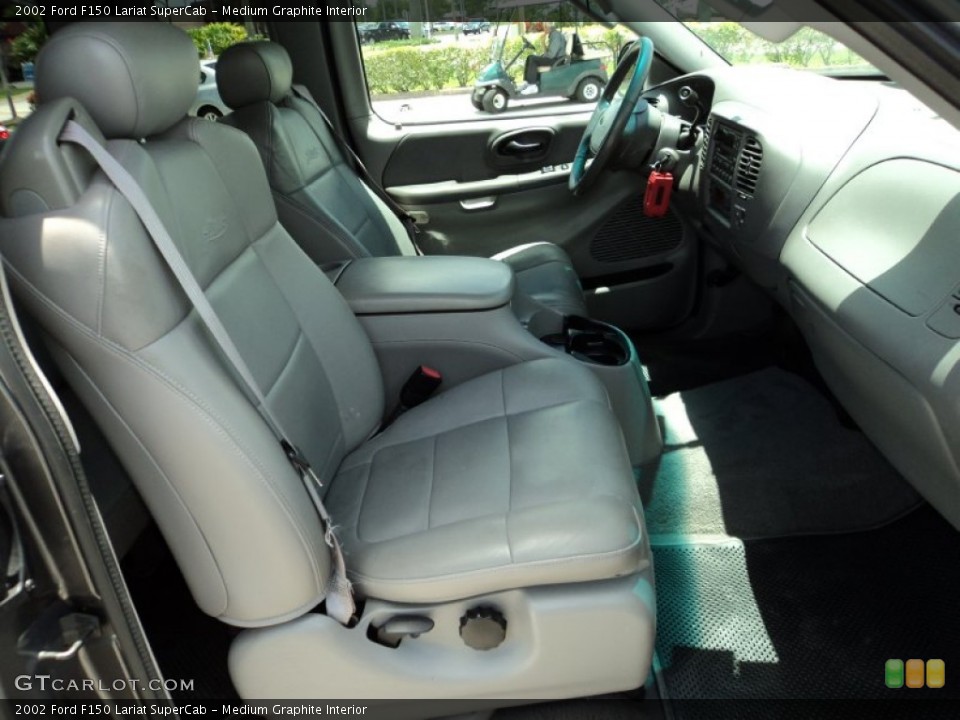 Medium Graphite Interior Front Seat for the 2002 Ford F150 Lariat SuperCab #83415271