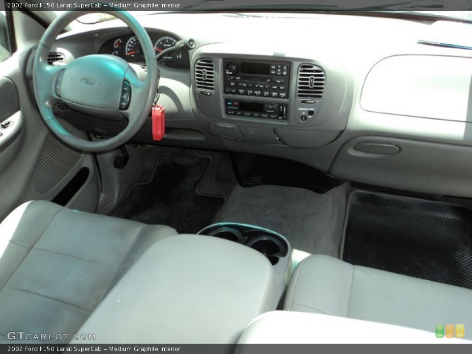 Medium Graphite Interior Dashboard for the 2002 Ford F150 Lariat SuperCab #83415319