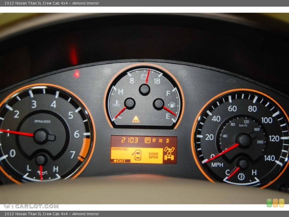 Almond Interior Gauges for the 2013 Nissan Titan SL Crew Cab 4x4 #83418139