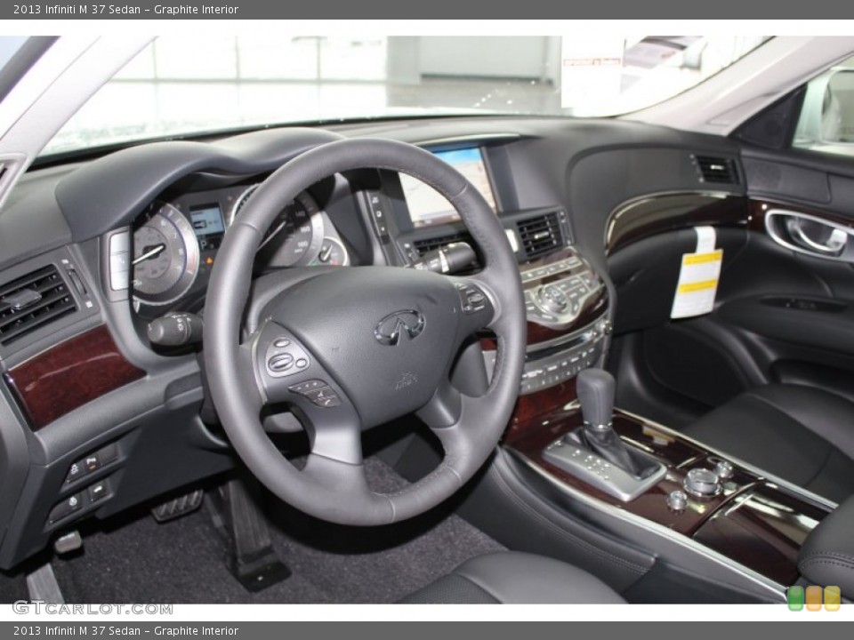 Graphite Interior Dashboard for the 2013 Infiniti M 37 Sedan #83418679