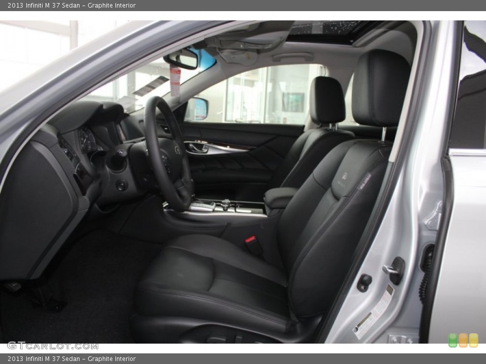 Graphite Interior Front Seat for the 2013 Infiniti M 37 Sedan #83418787