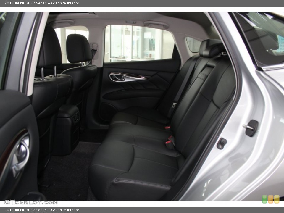 Graphite Interior Rear Seat for the 2013 Infiniti M 37 Sedan #83418874