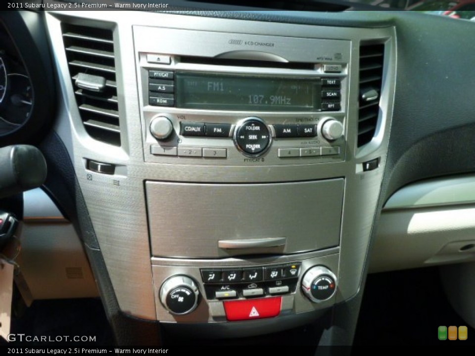 Warm Ivory Interior Controls for the 2011 Subaru Legacy 2.5i Premium #83420680