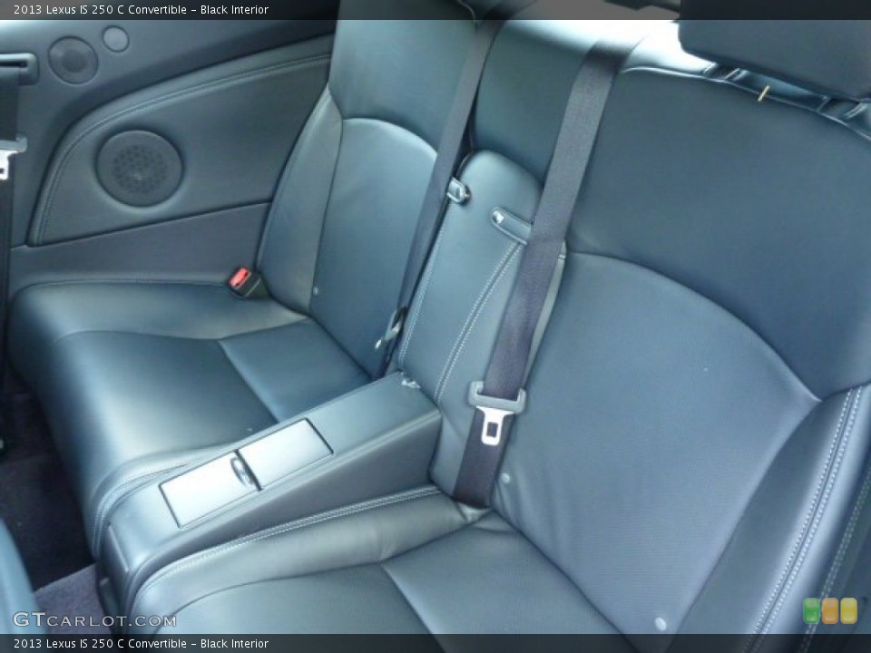 Black Interior Rear Seat for the 2013 Lexus IS 250 C Convertible #83421763