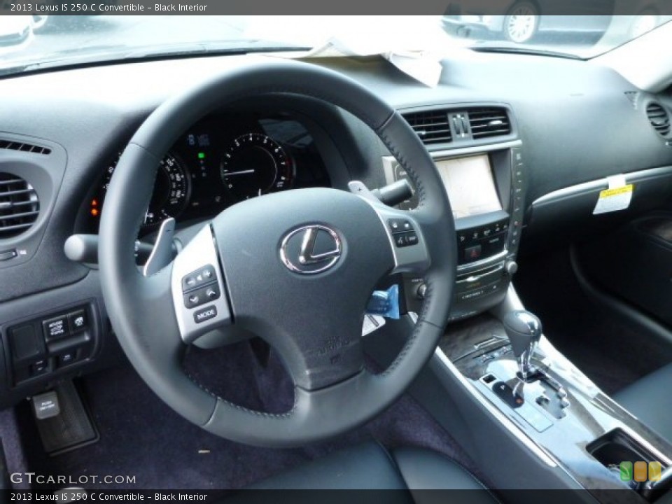 Black Interior Dashboard for the 2013 Lexus IS 250 C Convertible #83421781