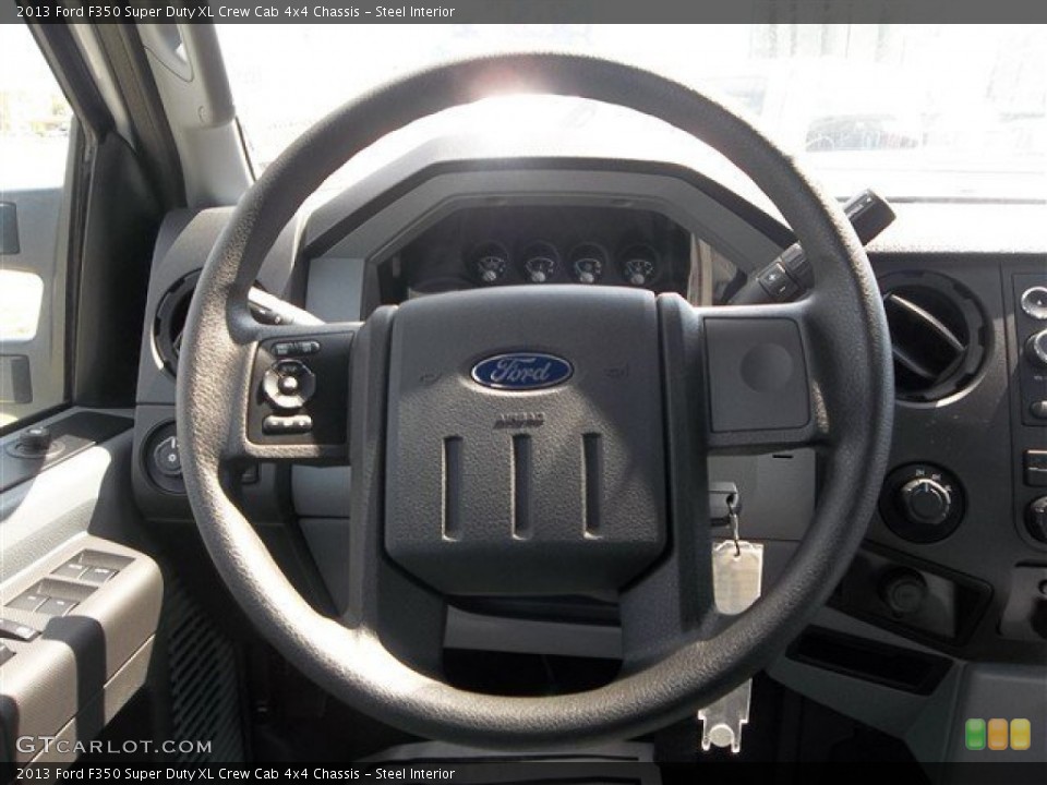 Steel Interior Steering Wheel for the 2013 Ford F350 Super Duty XL Crew Cab 4x4 Chassis #83423269