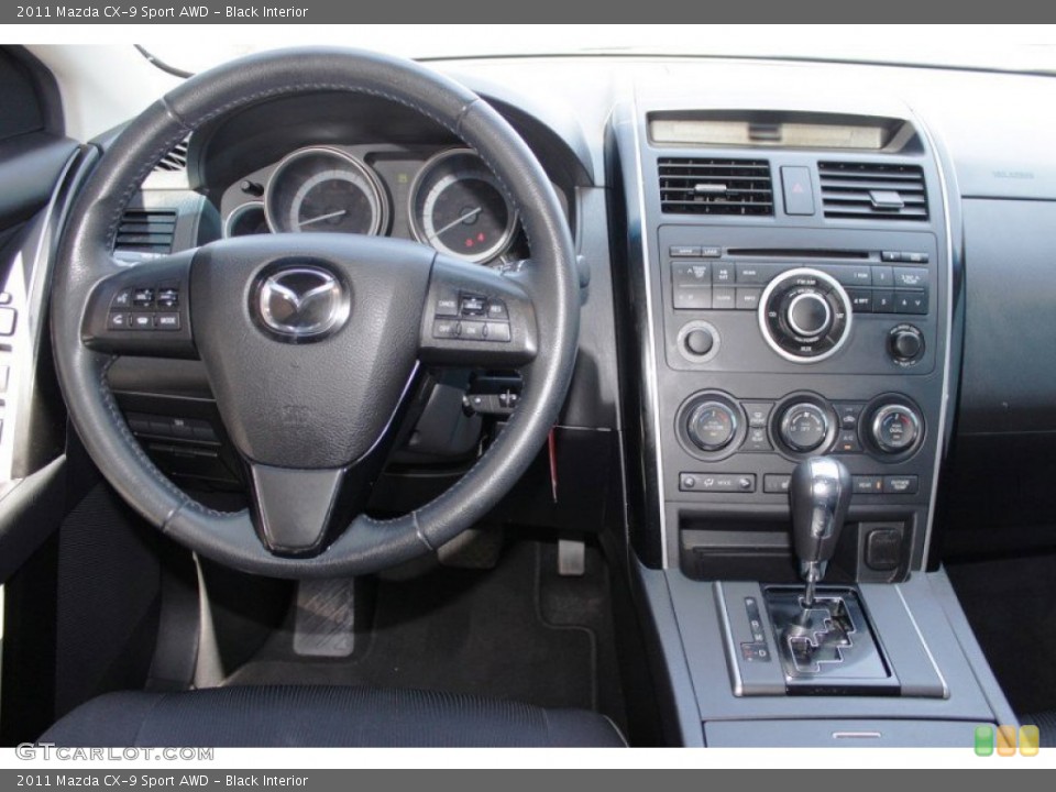 Black Interior Dashboard for the 2011 Mazda CX-9 Sport AWD #83424418