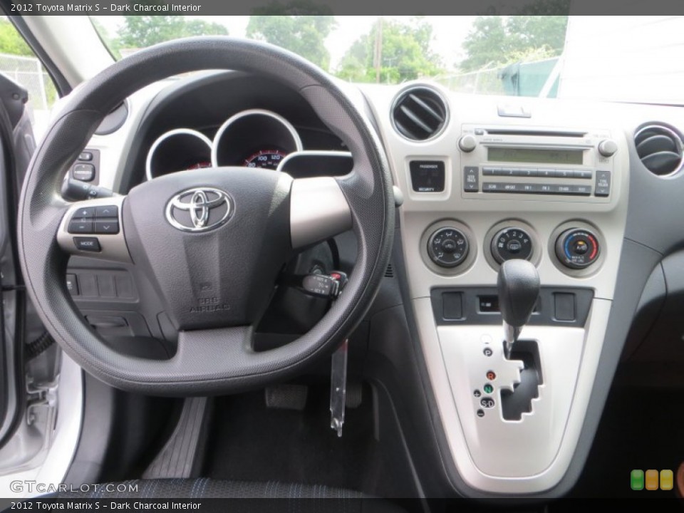 Dark Charcoal Interior Dashboard for the 2012 Toyota Matrix S #83429782