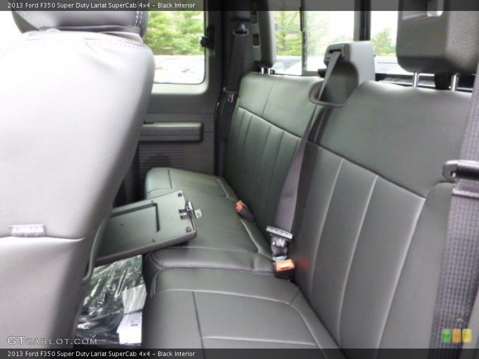 Black Interior Rear Seat for the 2013 Ford F350 Super Duty Lariat SuperCab 4x4 #83430348