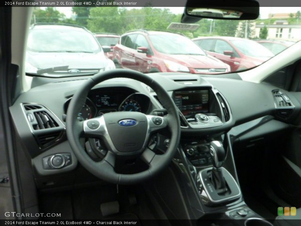 Charcoal Black Interior Dashboard for the 2014 Ford Escape Titanium 2.0L EcoBoost 4WD #83432074