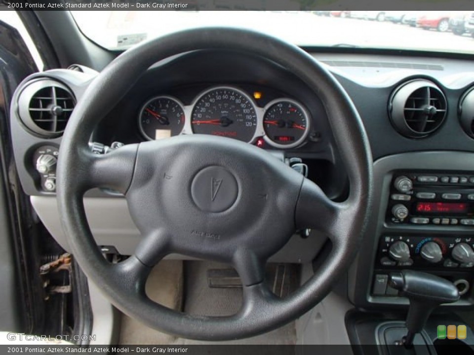 Dark Gray Interior Steering Wheel for the 2001 Pontiac Aztek  #83432230