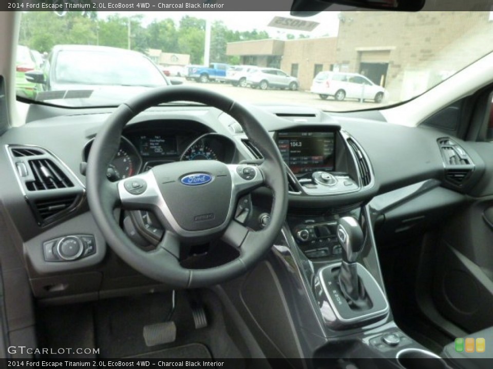 Charcoal Black Interior Dashboard for the 2014 Ford Escape Titanium 2.0L EcoBoost 4WD #83432386