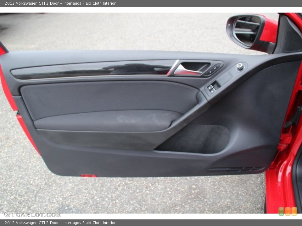 Interlagos Plaid Cloth Interior Door Panel for the 2012 Volkswagen GTI 2 Door #83434687