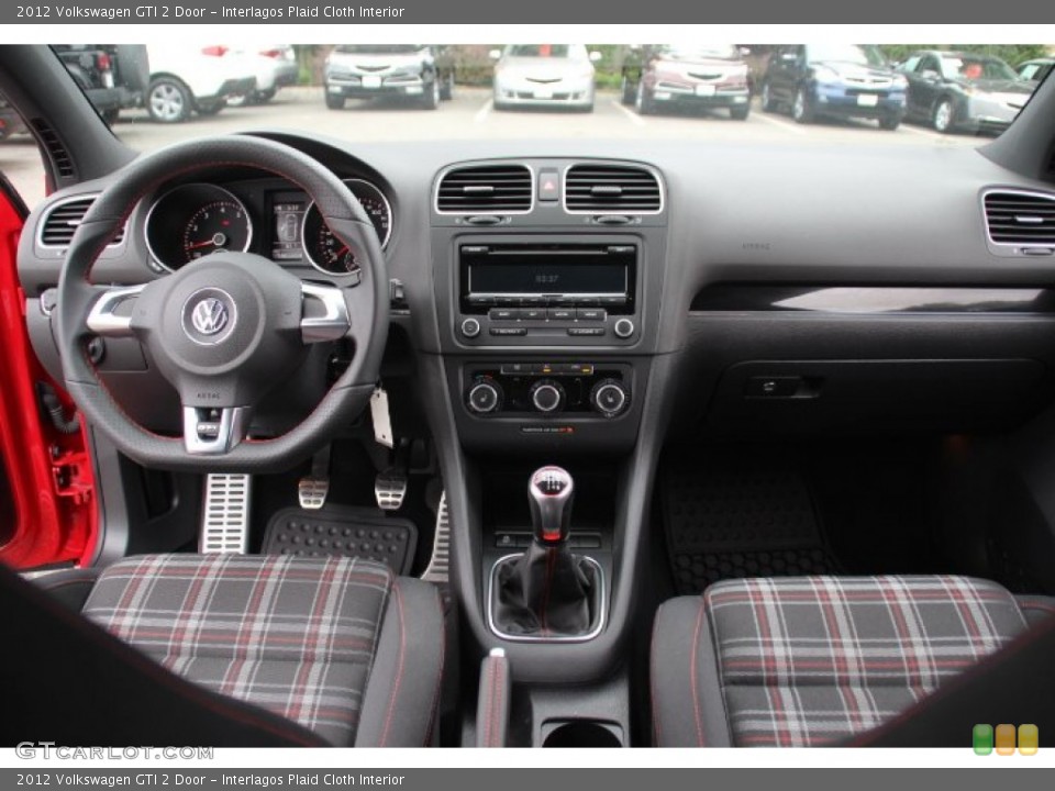 Interlagos Plaid Cloth Interior Dashboard for the 2012 Volkswagen GTI 2 Door #83434783