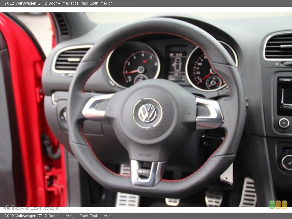 Interlagos Plaid Cloth Interior Steering Wheel for the 2012 Volkswagen GTI 2 Door #83434840