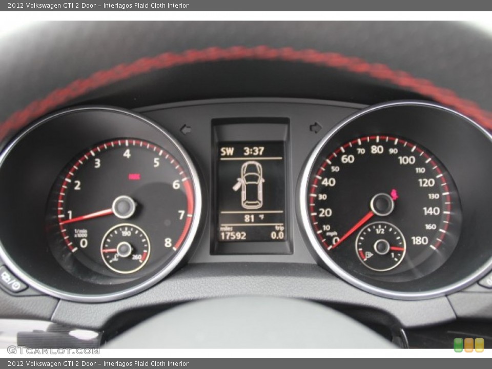 Interlagos Plaid Cloth Interior Gauges for the 2012 Volkswagen GTI 2 Door #83434861
