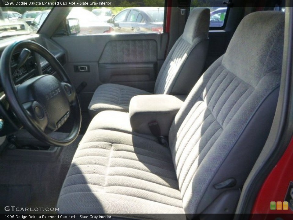 Slate Gray Interior Front Seat for the 1996 Dodge Dakota Extended Cab 4x4 #83435572