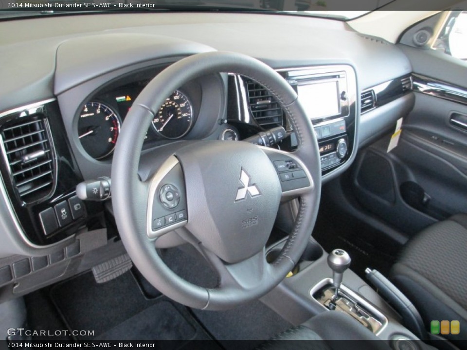 Black Interior Dashboard for the 2014 Mitsubishi Outlander SE S-AWC #83435740