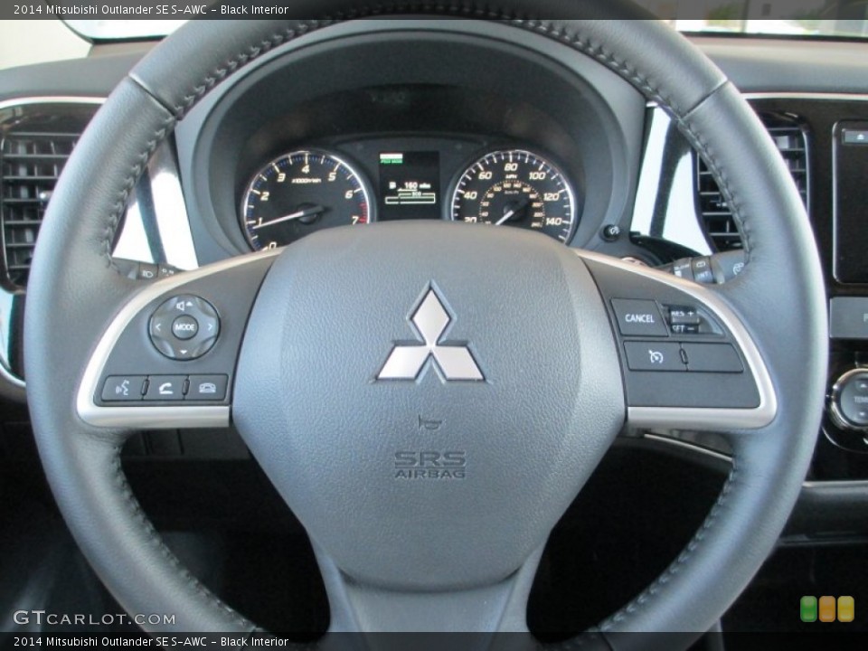 Black Interior Steering Wheel for the 2014 Mitsubishi Outlander SE S-AWC #83435951
