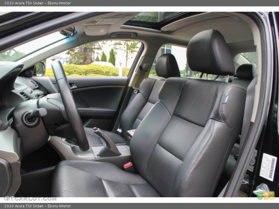 Ebony Interior Front Seat for the 2010 Acura TSX Sedan #83436589